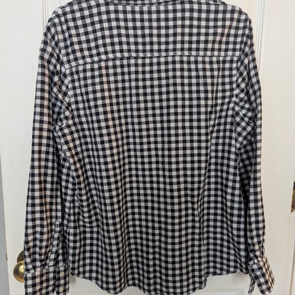 Merona black and white plaid top - XXL - Picture 4 of 4